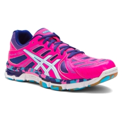 chaussures asics volley ball femme, Femme Chaussures de Volley-Ball ASICS GEL Volleycross Revolution - Knockout Rose/blanc/
